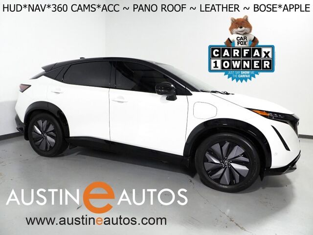 2024 Nissan ARIYA PLATINUM+ e-4ORCE AWD *HEADS-UP DISPLAY, NAVIGATION, SAFETY ALERTS, ADAPTIVE CRUISE, 360 VIEW CAMERA, PANORAMA MOONROOF, NAPPA LEATHER, CLIMATE SEATS, WIRELESS CHARGING, BOSE AUDIO, APPLE CARPLAY Round Rock TX
