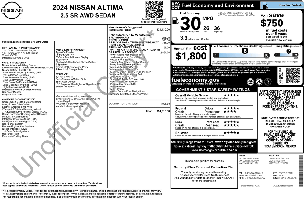 2024 Nissan Altima 2.5 SR Knoxville TN