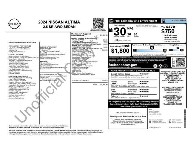 2024 Nissan Altima 2.5 SR Raleigh NC