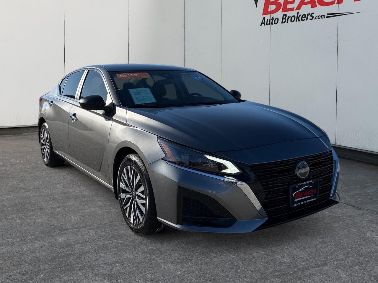 2024 Nissan Altima 2.5 SV, APPLE CARPLAY/ANDROID AUTO, BLUETOOTH, REMOTE START, PUSH BUTTON START, ELECTRONIC PARKING BREAK, POWER MIRRORS, SKAR SPEAKERS, BACKUP CAMERA, CLEAN CARFAX, ONLY 1 OWNER! Norfolk VA