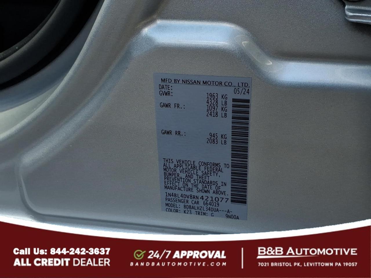 2024 Nissan Altima 2.5 SV Levittown PA