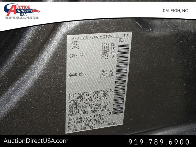 2024 Nissan Altima 2.5 SV Raleigh NC