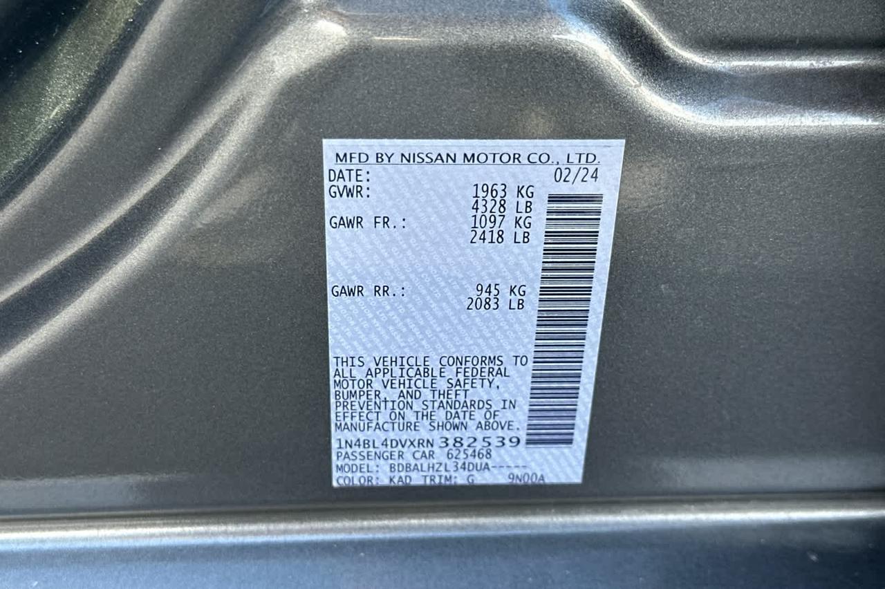 2024 Nissan Altima 2.5 SV Roseville CA