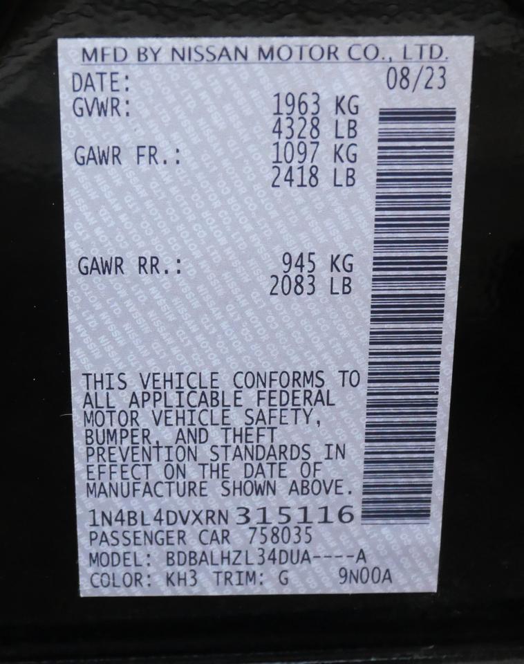 2024 Nissan Altima 2.5 SV San Juan TX