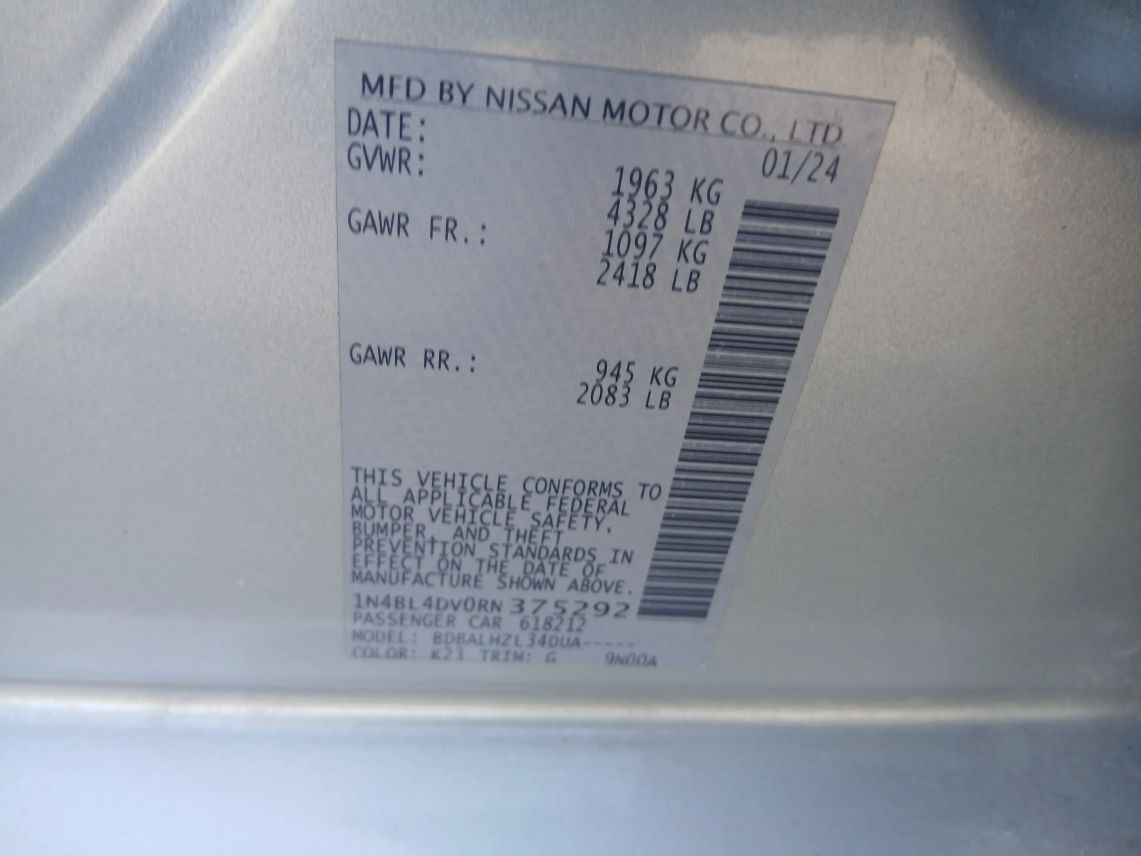 2024 Nissan Altima 2.5 SV Sedan 4D Maitland FL