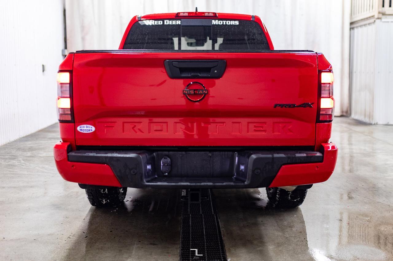 2024 Nissan Frontier 4x4 Crew Cab Pro-4X Leather Roof Nav BCam Red Deer AB