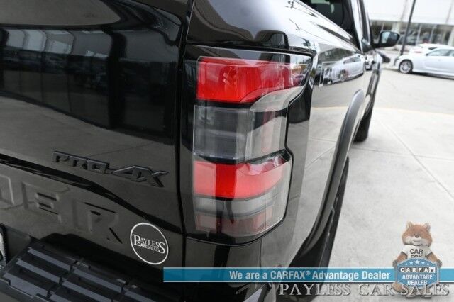 2024 Nissan Frontier PRO-4X / 4X4 / Crew Cab / Tech & Off Road Protection Pkg / Auto Start / Power Driver's Seat / NAV / Adaptive Cruise / Lane Depart & Blind Spot / Apple CarPlay & Android Auto / Only 16K Miles / 1-Owner Anchorage AK
