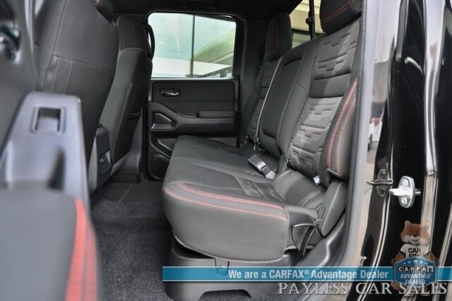 2024 Nissan Frontier PRO-4X / 4X4 / Crew Cab / Tech & Off Road Protection Pkg / Auto Start / Power Driver's Seat / NAV / Adaptive Cruise / Lane Depart & Blind Spot / Apple CarPlay & Android Auto / Only 16K Miles / 1-Owner Anchorage AK