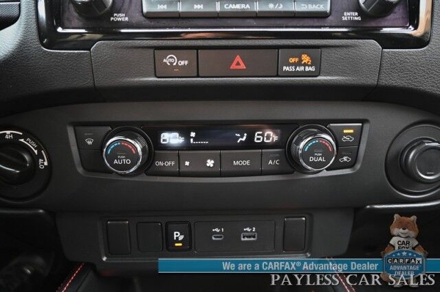2024 Nissan Frontier PRO-4X / 4X4 / Crew Cab / Tech & Off Road Protection Pkg / Auto Start / Power Driver's Seat / NAV / Adaptive Cruise / Lane Depart & Blind Spot / Apple CarPlay & Android Auto / Only 16K Miles / 1-Owner Anchorage AK