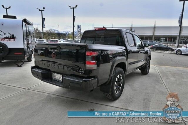 2024 Nissan Frontier PRO-4X / 4X4 / Crew Cab / Tech & Off Road Protection Pkg / Auto Start / Power Driver's Seat / NAV / Adaptive Cruise / Lane Depart & Blind Spot / Apple CarPlay & Android Auto / Only 16K Miles / 1-Owner Anchorage AK