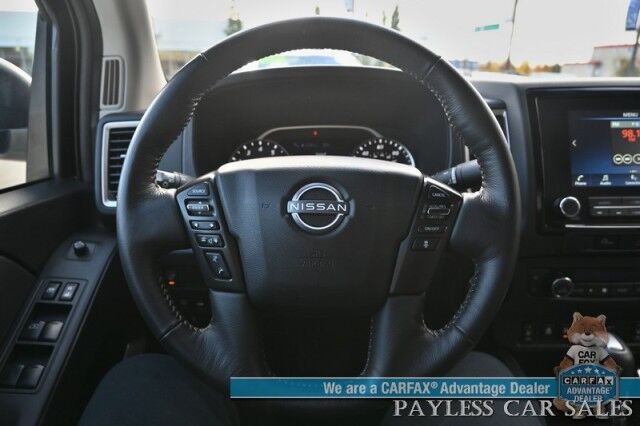 2024 Nissan Frontier SV / 4X4 / Auto Start / Crew Cab / Convenience & Technology Pkg / Power & Heated Seats / Heated Steering Wheel / Lane Depart & Blind Spot / Apple CarPlay & Android Auto / Back Up Cam / Bed Liner / Tow Pkg / 1-Owner Anchorage AK