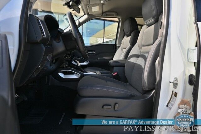 2024 Nissan Frontier SV / 4X4 / Auto Start / Crew Cab / Convenience & Technology Pkg / Power & Heated Seats / Heated Steering Wheel / Lane Depart & Blind Spot / Apple CarPlay & Android Auto / Back Up Cam / Bed Liner / Tow Pkg / 1-Owner Anchorage AK