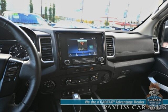 2024 Nissan Frontier SV / 4X4 / Auto Start / Crew Cab / Convenience & Technology Pkg / Power & Heated Seats / Heated Steering Wheel / Lane Depart & Blind Spot / Apple CarPlay & Android Auto / Back Up Cam / Bed Liner / Tow Pkg / 1-Owner Anchorage AK