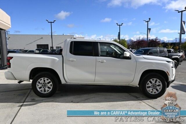 2024 Nissan Frontier SV / 4X4 / Auto Start / Crew Cab / Convenience & Technology Pkg / Power & Heated Seats / Heated Steering Wheel / Lane Depart & Blind Spot / Apple CarPlay & Android Auto / Back Up Cam / Bed Liner / Tow Pkg / 1-Owner Anchorage AK