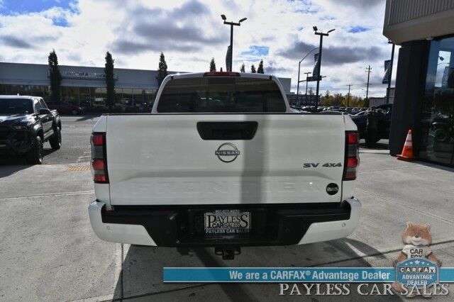 2024 Nissan Frontier SV / 4X4 / Auto Start / Crew Cab / Convenience & Technology Pkg / Power & Heated Seats / Heated Steering Wheel / Lane Depart & Blind Spot / Apple CarPlay & Android Auto / Back Up Cam / Bed Liner / Tow Pkg / 1-Owner Anchorage AK