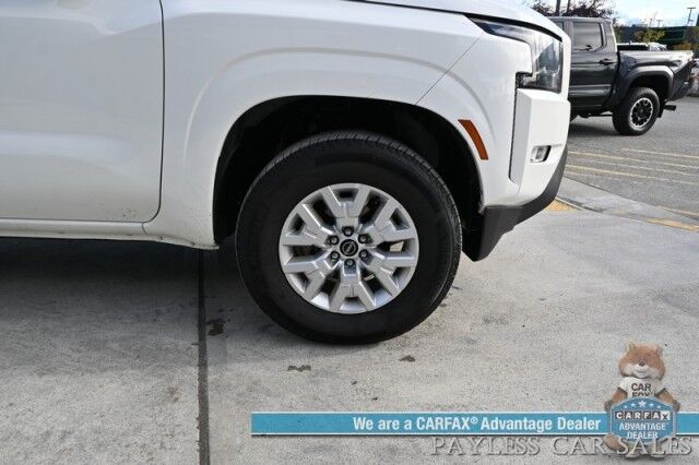 2024 Nissan Frontier SV / 4X4 / Auto Start / Crew Cab / Convenience & Technology Pkg / Power & Heated Seats / Heated Steering Wheel / Lane Depart & Blind Spot / Apple CarPlay & Android Auto / Back Up Cam / Bed Liner / Tow Pkg / 1-Owner Anchorage AK