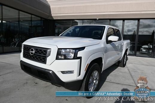 2024 Nissan Frontier SV / 4X4 / Auto Start / Crew Cab / Convenience & Technology Pkg / Power & Heated Seats / Heated Steering Wheel / Lane Depart & Blind Spot / Apple CarPlay & Android Auto / Back Up Cam / Bed Liner / Tow Pkg / 1-Owner Anchorage AK