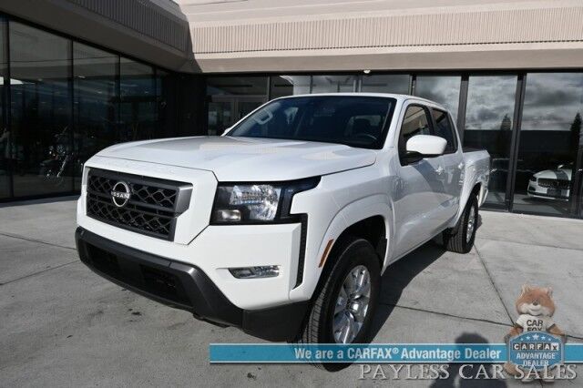 2024 Nissan Frontier SV / 4X4 / Auto Start / Crew Cab / Convenience & Technology Pkg / Power & Heated Seats / Heated Steering Wheel / Lane Depart & Blind Spot / Apple CarPlay & Android Auto / Back Up Cam / Bed Liner / Tow Pkg / 1-Owner Anchorage AK
