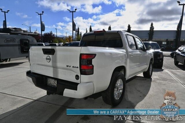 2024 Nissan Frontier SV / 4X4 / Auto Start / Crew Cab / Convenience & Technology Pkg / Power & Heated Seats / Heated Steering Wheel / Lane Depart & Blind Spot / Apple CarPlay & Android Auto / Back Up Cam / Bed Liner / Tow Pkg / 1-Owner Anchorage AK