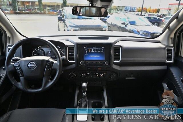 2024 Nissan Frontier SV / 4X4 / Auto Start / Crew Cab / Convenience & Technology Pkg / Power & Heated Seats / Heated Steering Wheel / Lane Depart & Blind Spot / Apple CarPlay & Android Auto / Back Up Cam / Bed Liner / Tow Pkg / 1-Owner Anchorage AK