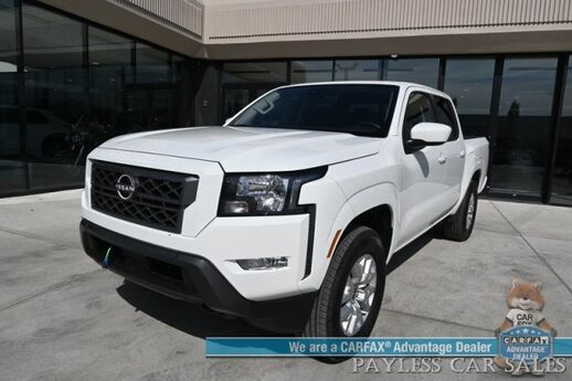 2024 Nissan Frontier SV / 4X4 / Convenience & Tech Pkg / Crew Cab / Auto Start / Front Heated Cloth Seats / Heated Steering Wheel / Adaptive Cruise / Lane Depart & Blind Spot / Apple CarPlay & Android Auto / Back Up Camera / Bed Liner / Tow Pkg / 1-Owner Anchorage AK