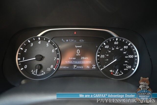 2024 Nissan Frontier SV / 4X4 / Convenience & Tech Pkg / Crew Cab / Auto Start / Heated Seats & Steering / Adaptive Cruise / Lane Depart & Blind Spot / Apple CarPlay & Android Auto / Back Up Camera / Bed Liner / Tow Pkg / Block Heater / 1-Owner Anchorage AK