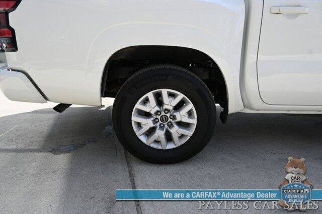 2024 Nissan Frontier SV / 4X4 / Convenience & Tech Pkg / Crew Cab / Auto Start / Heated Seats & Steering / Adaptive Cruise / Lane Depart & Blind Spot / Apple CarPlay & Android Auto / Back Up Camera / Bed Liner / Tow Pkg / Block Heater / 1-Owner Anchorage AK