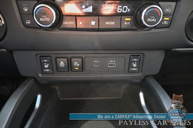 2024 Nissan Frontier SV / 4X4 / Convenience & Tech Pkg / Crew Cab / Auto Start / Heated Seats & Steering / Adaptive Cruise / Lane Depart & Blind Spot / Apple CarPlay & Android Auto / Back Up Camera / Bed Liner / Tow Pkg / Block Heater / 1-Owner Anchorage AK