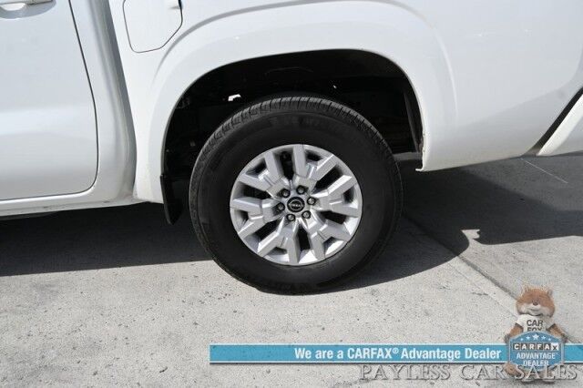 2024 Nissan Frontier SV / 4X4 / Convenience & Tech Pkg / Crew Cab / Auto Start / Heated Seats & Steering / Adaptive Cruise / Lane Depart & Blind Spot / Apple CarPlay & Android Auto / Back Up Camera / Bed Liner / Tow Pkg / Block Heater / 1-Owner Anchorage AK