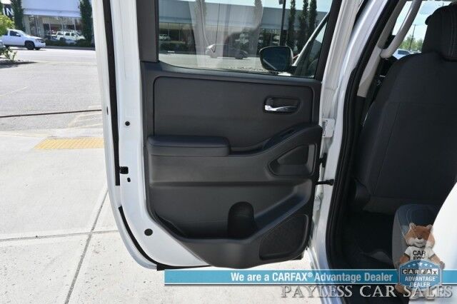 2024 Nissan Frontier SV / 4X4 / Convenience & Tech Pkg / Crew Cab / Auto Start / Heated Seats & Steering / Adaptive Cruise / Lane Depart & Blind Spot / Apple CarPlay & Android Auto / Back Up Camera / Bed Liner / Tow Pkg / Block Heater / 1-Owner Anchorage AK