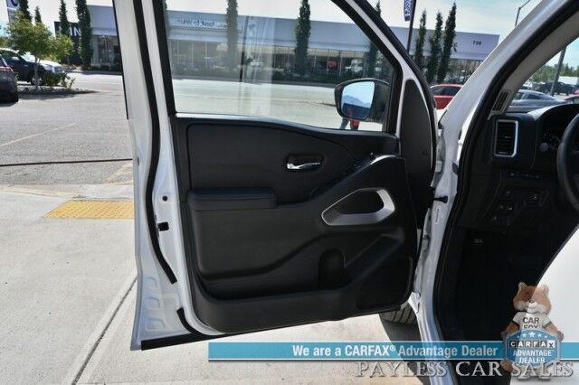 2024 Nissan Frontier SV / 4X4 / Convenience & Tech Pkg / Crew Cab / Auto Start / Heated Seats & Steering / Adaptive Cruise / Lane Depart & Blind Spot / Apple CarPlay & Android Auto / Back Up Camera / Bed Liner / Tow Pkg / Block Heater / 1-Owner Anchorage AK