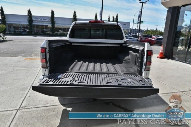 2024 Nissan Frontier SV / 4X4 / Convenience & Tech Pkg / Crew Cab / Auto Start / Heated Seats & Steering / Adaptive Cruise / Lane Depart & Blind Spot / Apple CarPlay & Android Auto / Back Up Camera / Bed Liner / Tow Pkg / Block Heater / 1-Owner Anchorage AK