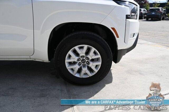 2024 Nissan Frontier SV / 4X4 / Crew Cab / Auto Start / Convenience & Technology Pkg / Power & Heated Cloth Seats / Heated Steering Wheel / Lane Depart & Blind Spot / Apple CarPlay & Android Auto / Back Up Cam / Bed Liner / Tow Pkg / 1-Owner Anchorage AK