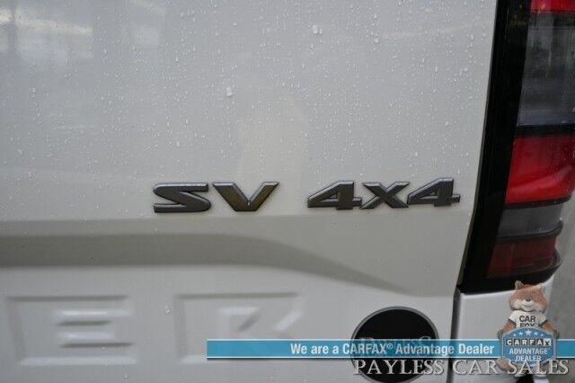 2024 Nissan Frontier SV / 4X4 / Crew Cab / Auto Start / Convenience & Technology Pkg / Power & Heated Cloth Seats / Heated Steering Wheel / Lane Depart & Blind Spot / Apple CarPlay & Android Auto / Back Up Cam / Bed Liner / Tow Pkg / 1-Owner Wasilla AK