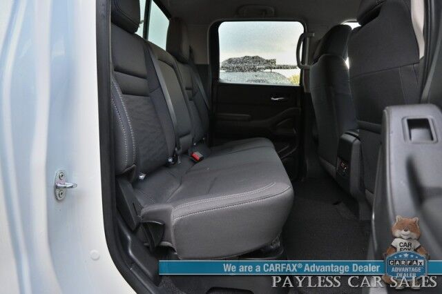 2024 Nissan Frontier SV / 4X4 / Crew Cab / Auto Start / Convenience & Technology Pkg / Power & Heated Cloth Seats / Heated Steering Wheel / Lane Depart & Blind Spot / Apple CarPlay & Android Auto / Back Up Cam / Bed Liner / Tow Pkg / 1-Owner Anchorage AK 2024 Nissan Frontier SV / 4X4 / Crew Cab / Auto Start / Convenience & Technology Pkg / Power & Heated Cloth Seats / Heated Steering Wheel / Lane Depart & Blind Spot / Apple CarPlay & Android Auto / Back Up Cam / Bed Liner / Tow Pkg / 1-Owner Anchorage AK