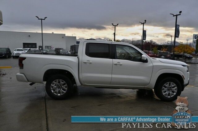 2024 Nissan Frontier SV / 4X4 / Crew Cab / Auto Start / Convenience & Technology Pkg / Power & Heated Cloth Seats / Heated Steering Wheel / Lane Depart & Blind Spot / Apple CarPlay & Android Auto / Back Up Cam / Bed Liner / Tow Pkg / 1-Owner Anchorage AK 2024 Nissan Frontier SV / 4X4 / Crew Cab / Auto Start / Convenience & Technology Pkg / Power & Heated Cloth Seats / Heated Steering Wheel / Lane Depart & Blind Spot / Apple CarPlay & Android Auto / Back Up Cam / Bed Liner / Tow Pkg / 1-Owner Anchorage AK