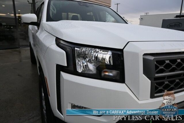 2024 Nissan Frontier SV / 4X4 / Crew Cab / Auto Start / Convenience & Technology Pkg / Power & Heated Cloth Seats / Heated Steering Wheel / Lane Depart & Blind Spot / Apple CarPlay & Android Auto / Back Up Cam / Bed Liner / Tow Pkg / 1-Owner Wasilla AK