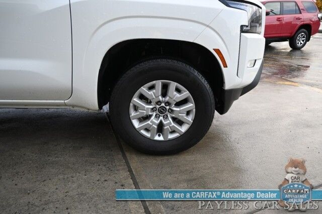 2024 Nissan Frontier SV / 4X4 / Crew Cab / Auto Start / Convenience & Technology Pkg / Power & Heated Cloth Seats / Heated Steering Wheel / Lane Depart & Blind Spot / Apple CarPlay & Android Auto / Back Up Cam / Bed Liner / Tow Pkg / 1-Owner Anchorage AK 2024 Nissan Frontier SV / 4X4 / Crew Cab / Auto Start / Convenience & Technology Pkg / Power & Heated Cloth Seats / Heated Steering Wheel / Lane Depart & Blind Spot / Apple CarPlay & Android Auto / Back Up Cam / Bed Liner / Tow Pkg / 1-Owner Anchorage AK