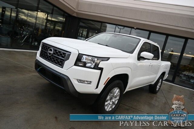 2024 Nissan Frontier SV / 4X4 / Crew Cab / Auto Start / Convenience & Technology Pkg / Power & Heated Cloth Seats / Heated Steering Wheel / Lane Depart & Blind Spot / Apple CarPlay & Android Auto / Back Up Cam / Bed Liner / Tow Pkg / 1-Owner Anchorage AK 2024 Nissan Frontier SV / 4X4 / Crew Cab / Auto Start / Convenience & Technology Pkg / Power & Heated Cloth Seats / Heated Steering Wheel / Lane Depart & Blind Spot / Apple CarPlay & Android Auto / Back Up Cam / Bed Liner / Tow Pkg / 1-Owner Anchorage AK