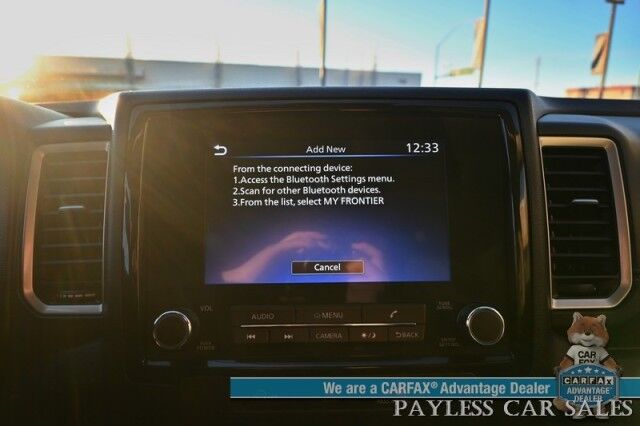 2024 Nissan Frontier SV / 4X4 / Crew Cab / Auto Start / Convenience & Technology Pkg / Power & Heated Cloth Seats / Heated Steering Wheel / Lane Depart & Blind Spot / Apple CarPlay & Android Auto / Back Up Cam / Bed Liner / Tow Pkg / 1-Owner Anchorage AK