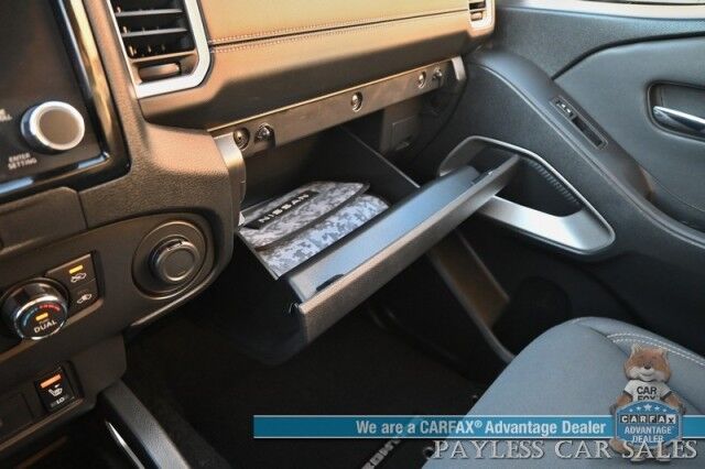 2024 Nissan Frontier SV / 4X4 / Crew Cab / Auto Start / Convenience & Technology Pkg / Power & Heated Cloth Seats / Heated Steering Wheel / Lane Depart & Blind Spot / Apple CarPlay & Android Auto / Back Up Cam / Bed Liner / Tow Pkg / 1-Owner Anchorage AK