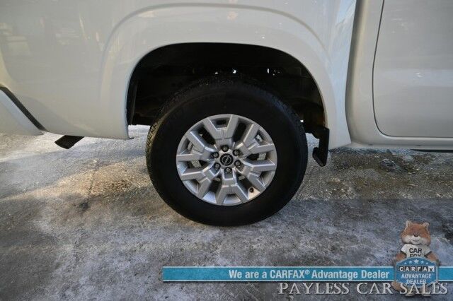 2024 Nissan Frontier SV / 4X4 / Crew Cab / Auto Start / Convenience & Technology Pkg / Power & Heated Cloth Seats / Heated Steering Wheel / Lane Depart & Blind Spot / Apple CarPlay & Android Auto / Back Up Cam / Bed Liner / Tow Pkg / 1-Owner Anchorage AK