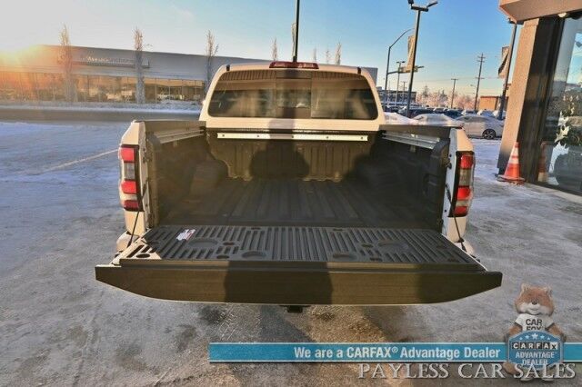 2024 Nissan Frontier SV / 4X4 / Crew Cab / Auto Start / Convenience & Technology Pkg / Power & Heated Cloth Seats / Heated Steering Wheel / Lane Depart & Blind Spot / Apple CarPlay & Android Auto / Back Up Cam / Bed Liner / Tow Pkg / 1-Owner Anchorage AK