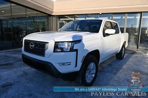 2024 Nissan Frontier SV / 4X4 / Crew Cab / Auto Start / Convenience & Technology Pkg / Power & Heated Cloth Seats / Heated Steering Wheel / Lane Depart & Blind Spot / Apple CarPlay & Android Auto / Back Up Cam / Bed Liner / Tow Pkg / 1-Owner Anchorage AK