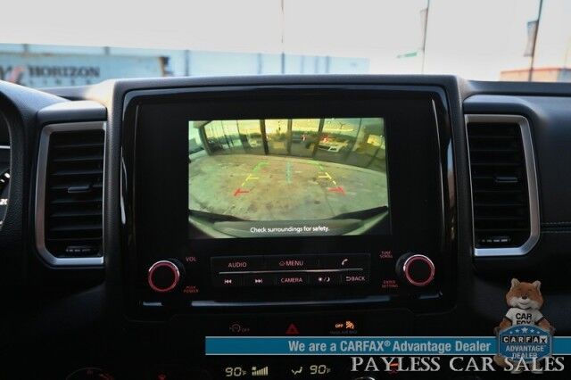 2024 Nissan Frontier SV / 4X4 / Crew Cab / Convenience Pkg / Tech Pkg / Auto Start / Power & Heated Cloth Seats / Heated Steering Wheel / Blind Spot Alert / Apple CarPlay & Android Auto / Keyless Entry & Start / Bed Liner / Tow Pkg / 1-Owner Anchorage AK