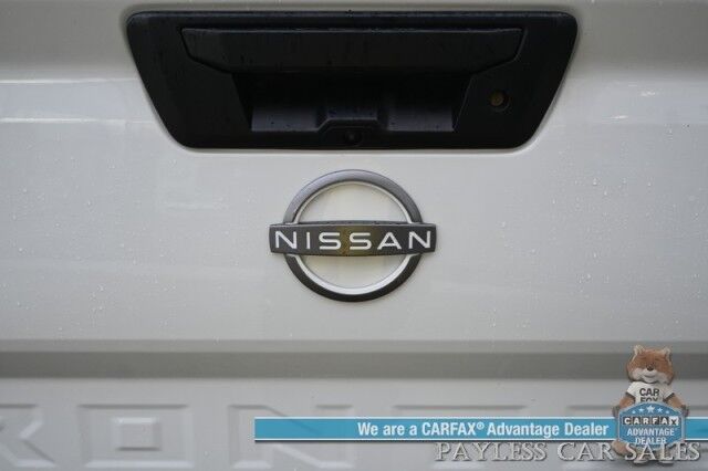 2024 Nissan Frontier SV / 4X4 / Crew Cab / Tech & Convenience Pkg / Auto Start / Power & Heated Cloth Seats / Heated Steering / Adaptive Cruise / Lane Depart & Blind Spot / Apple CarPlay & Android Auto / Bed Liner / Tow Pkg / 1-Owner Anchorage AK 2024 Nissan Frontier SV / 4X4 / Crew Cab / Tech & Convenience Pkg / Auto Start / Power & Heated Cloth Seats / Heated Steering / Adaptive Cruise / Lane Depart & Blind Spot / Apple CarPlay & Android Auto / Bed Liner / Tow Pkg / 1-Owner Anchorage AK