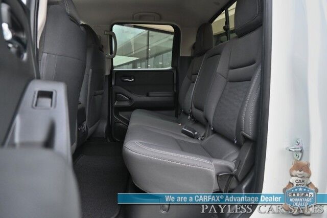 2024 Nissan Frontier SV / 4X4 / Crew Cab / Tech & Convenience Pkg / Auto Start / Power & Heated Seats / Heated Steering / Adaptive Cruise / Lane Depart & Blind Spot Alert / Apple CarPlay & Android Auto / Bed Liner / Tow Pkg / 1-Owner Anchorage AK