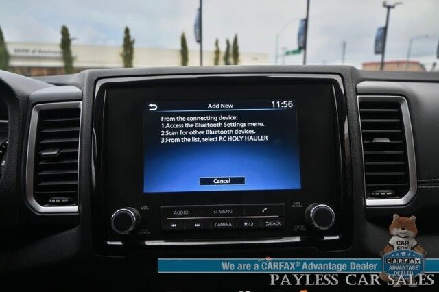 2024 Nissan Frontier SV / 4X4 / Crew Cab / Tech & Convenience Pkg / Auto Start / Power & Heated Seats / Heated Steering / Adaptive Cruise / Lane Depart & Blind Spot Alert / Apple CarPlay & Android Auto / Bed Liner / Tow Pkg / 1-Owner Anchorage AK