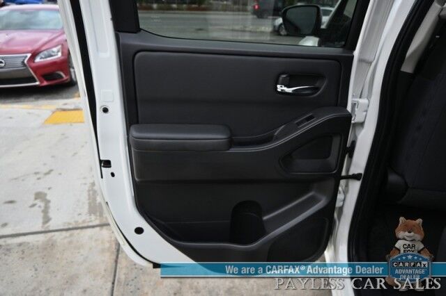 2024 Nissan Frontier SV / 4X4 / Crew Cab / Tech & Convenience Pkg / Auto Start / Power & Heated Seats / Heated Steering / Adaptive Cruise / Lane Depart & Blind Spot Alert / Apple CarPlay & Android Auto / Bed Liner / Tow Pkg / 1-Owner Anchorage AK