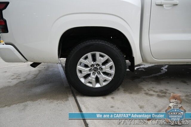 2024 Nissan Frontier SV / 4X4 / Crew Cab / Tech & Convenience Pkg / Auto Start / Power & Heated Seats / Heated Steering / Adaptive Cruise / Lane Depart & Blind Spot Alert / Apple CarPlay & Android Auto / Bed Liner / Tow Pkg / 1-Owner Anchorage AK